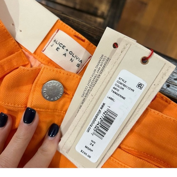 ALICE AND OLIVIA JEANS NWT SIZE 24 - Picture 2 of 5